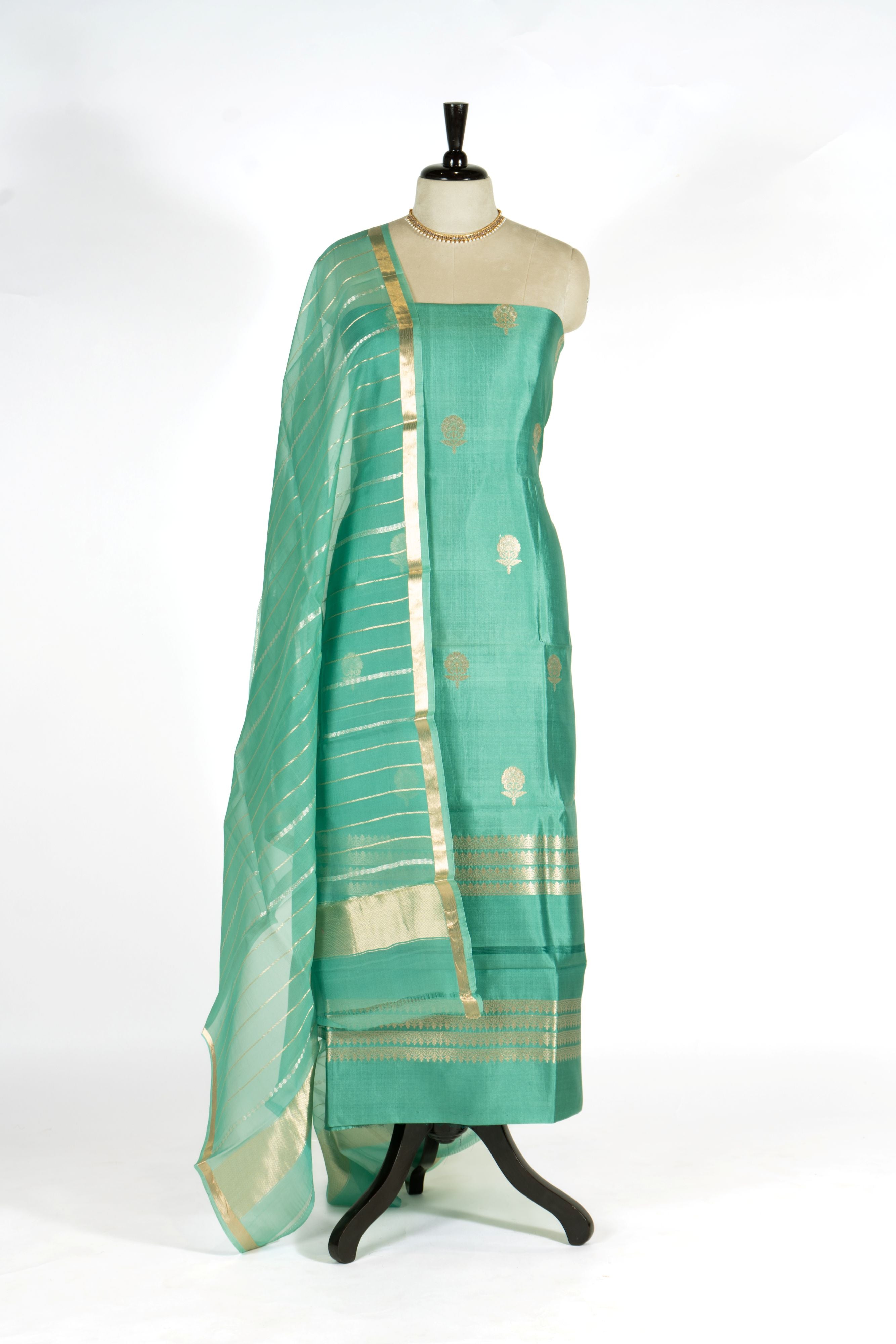 Pure Katan Silk Designer Dress Material