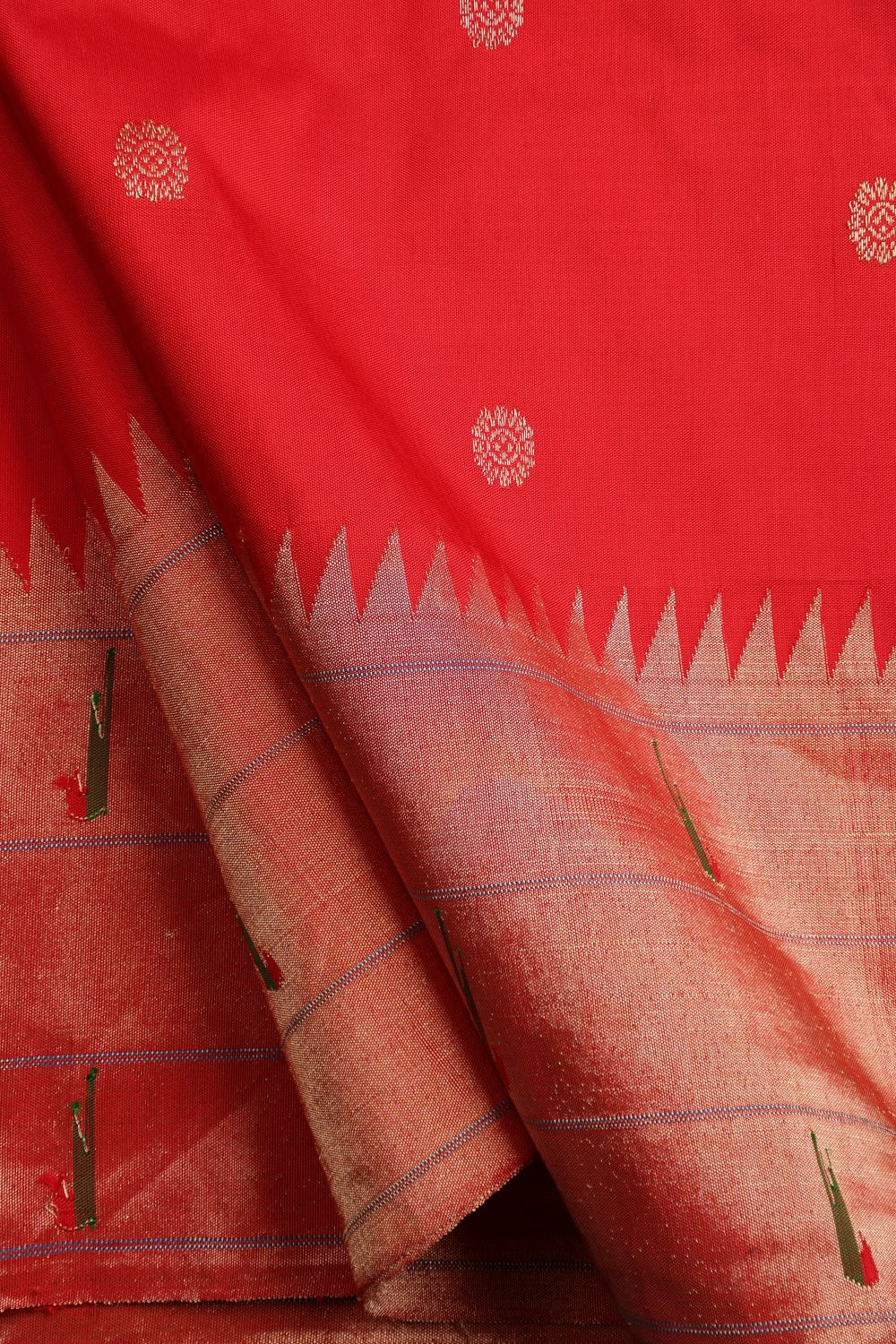 Hand Woven Traditional Tripple Muniya Paithani