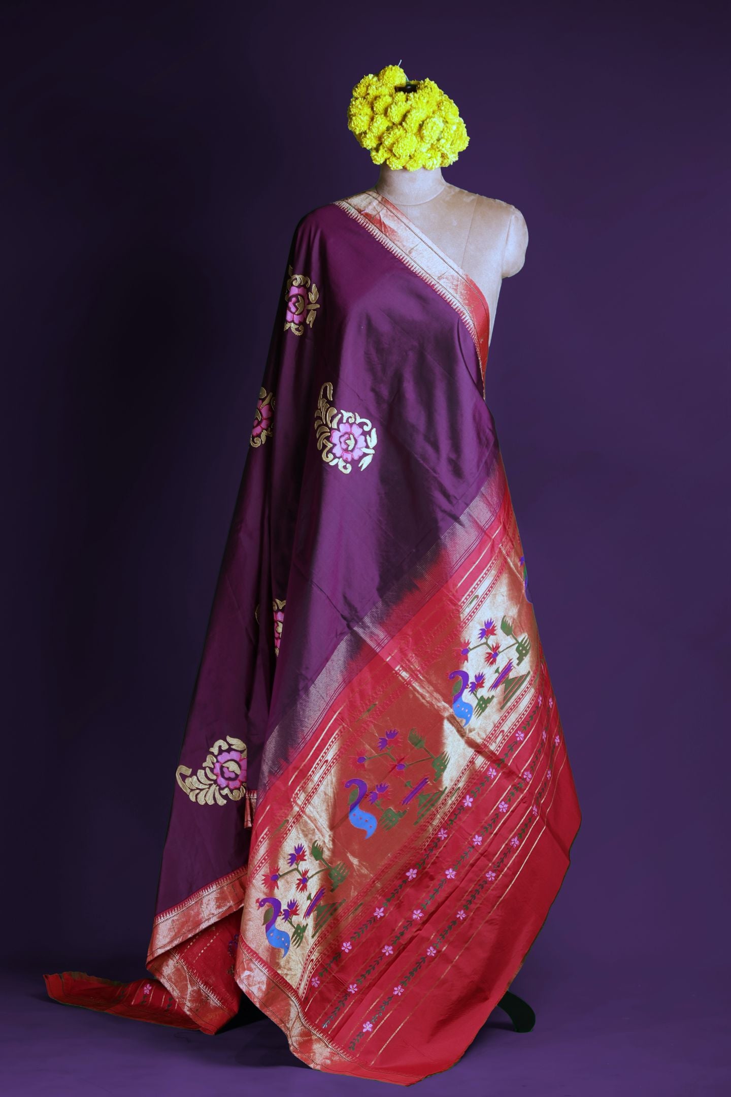 Traditional Hand Painted Dupatta