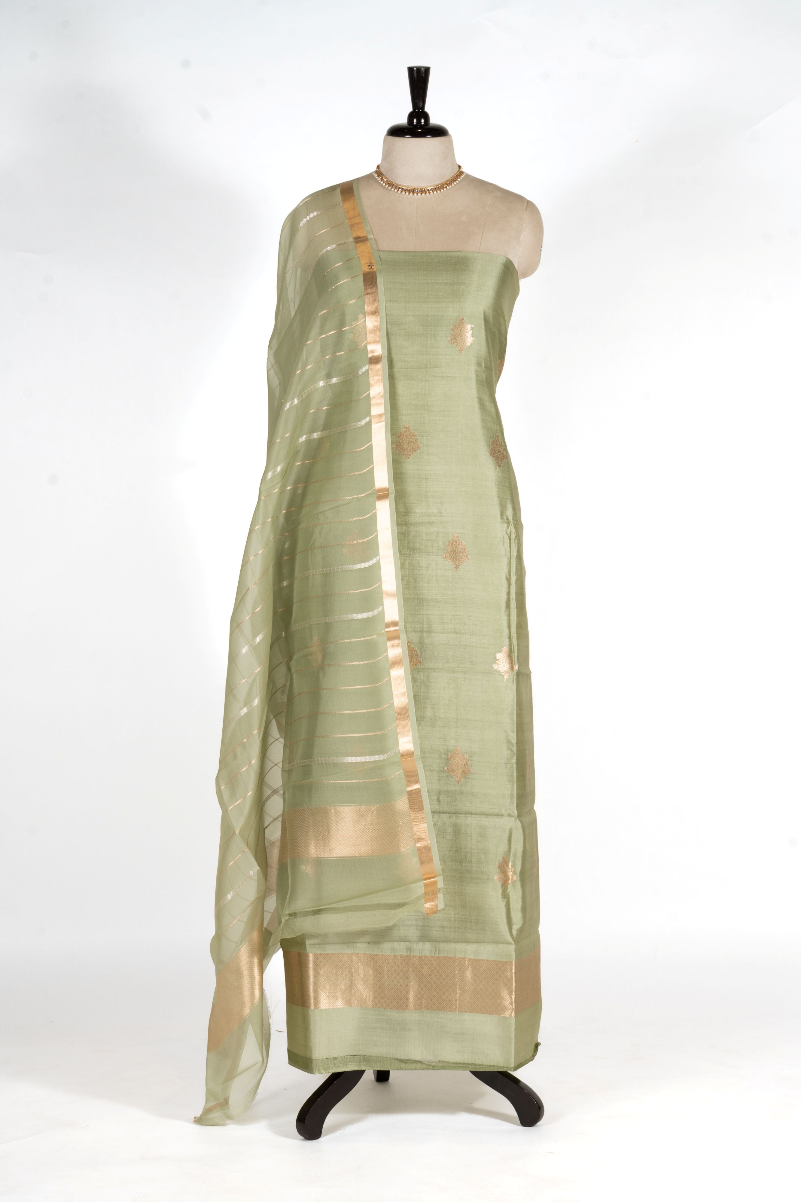 Pure Katan Silk Designer Dress Material