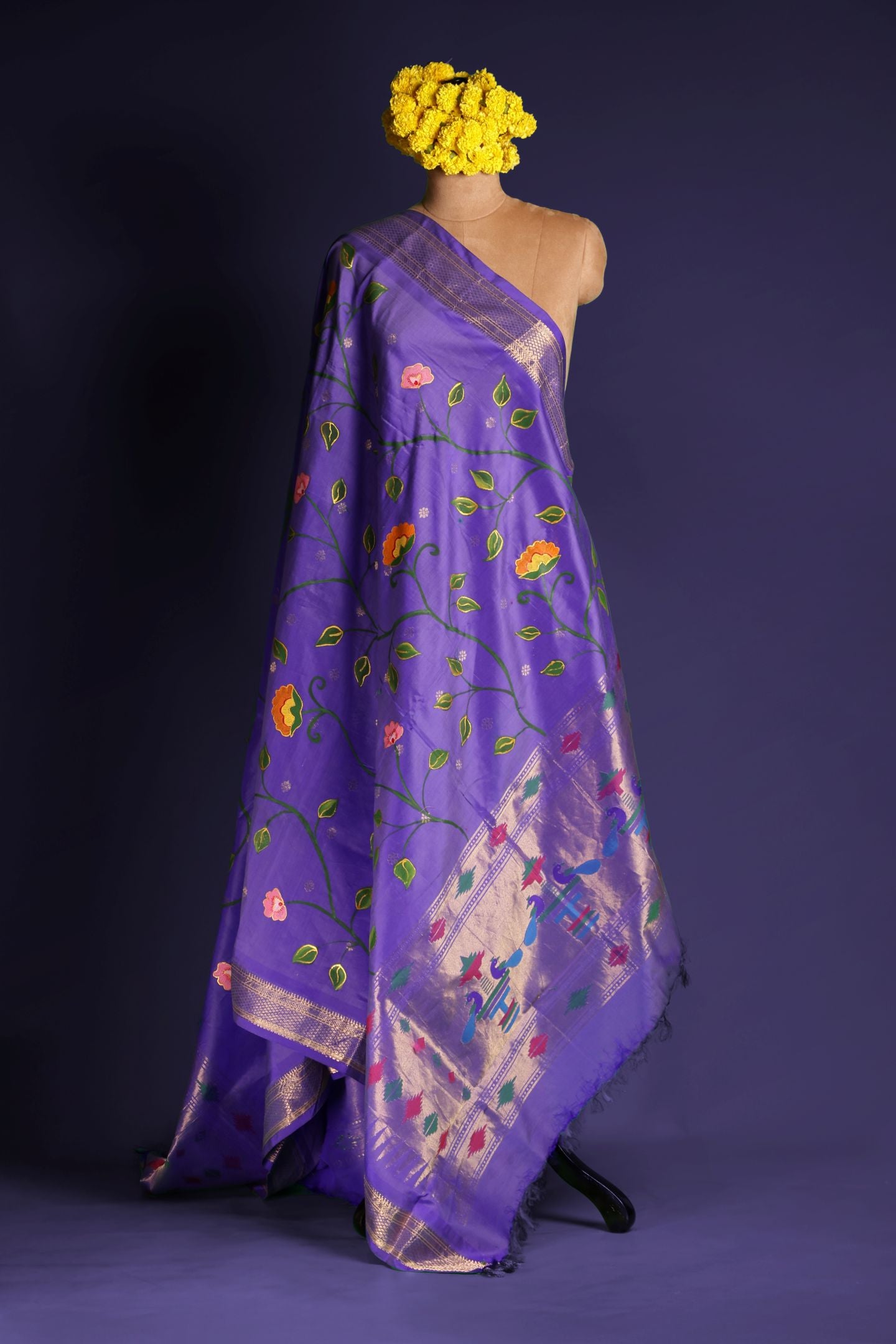 Traditional Hand Painted Dupatta