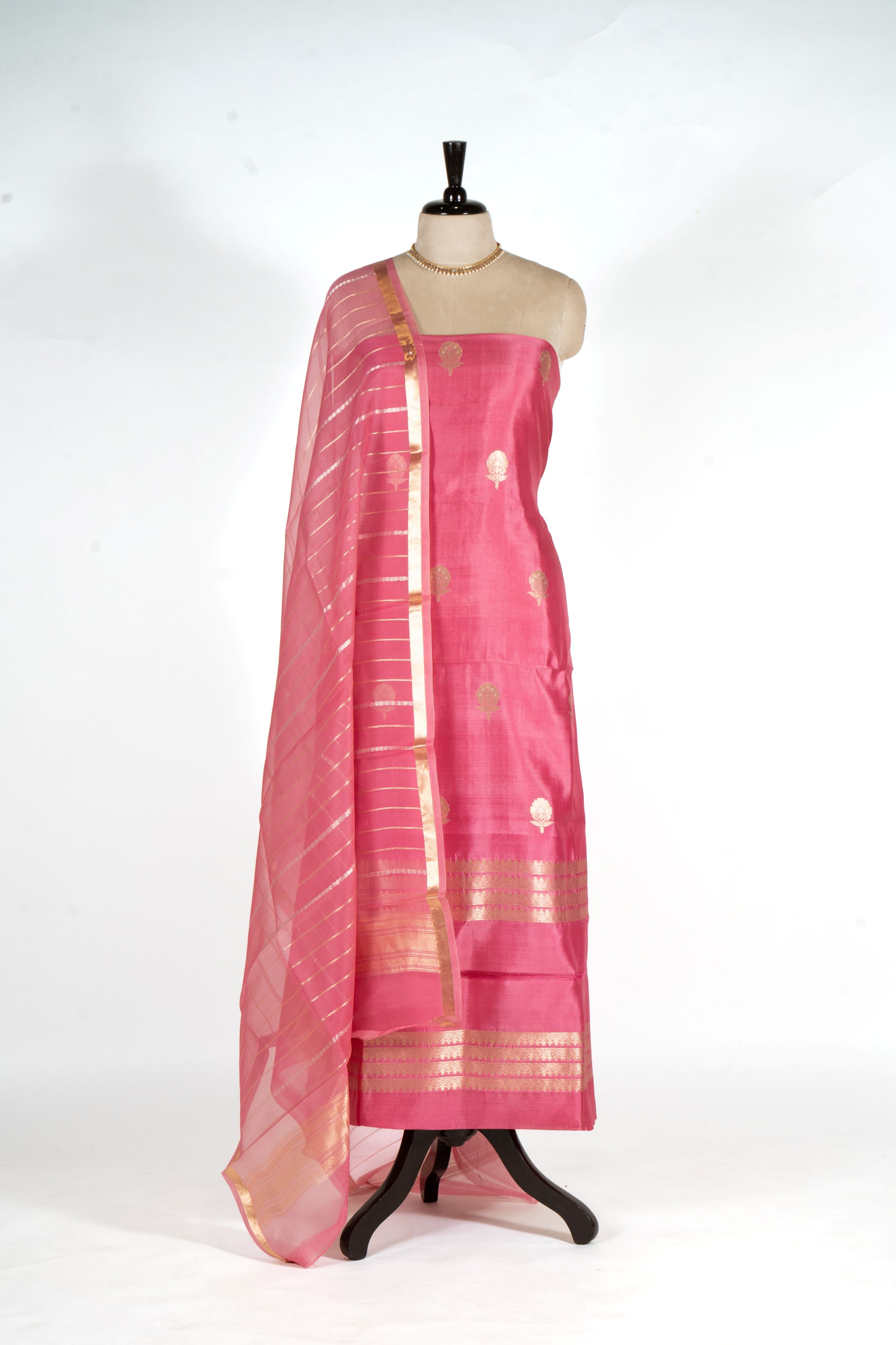 Pure Katan Silk Designer Dress Material