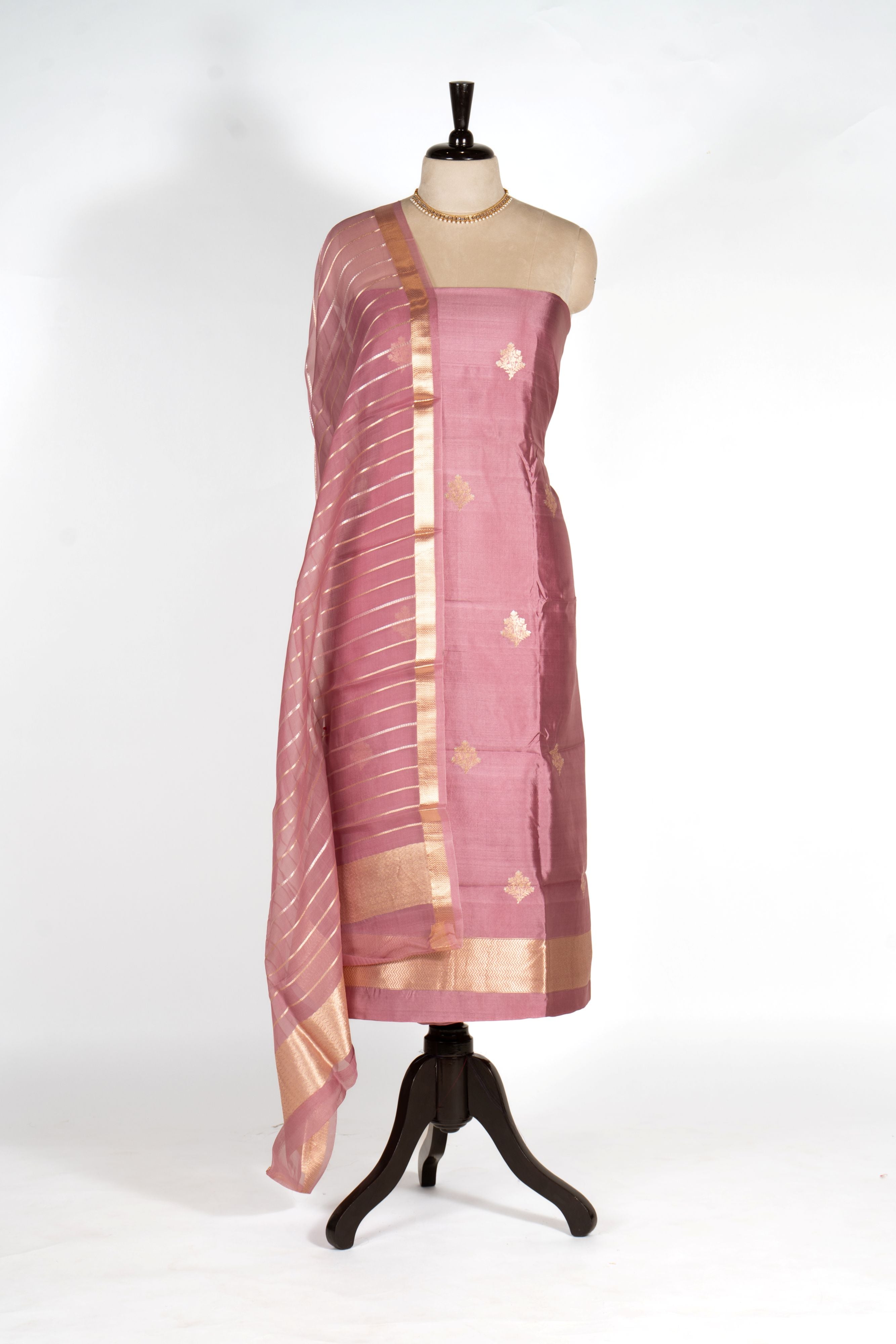 Pure Katan Silk Designer Dress Material