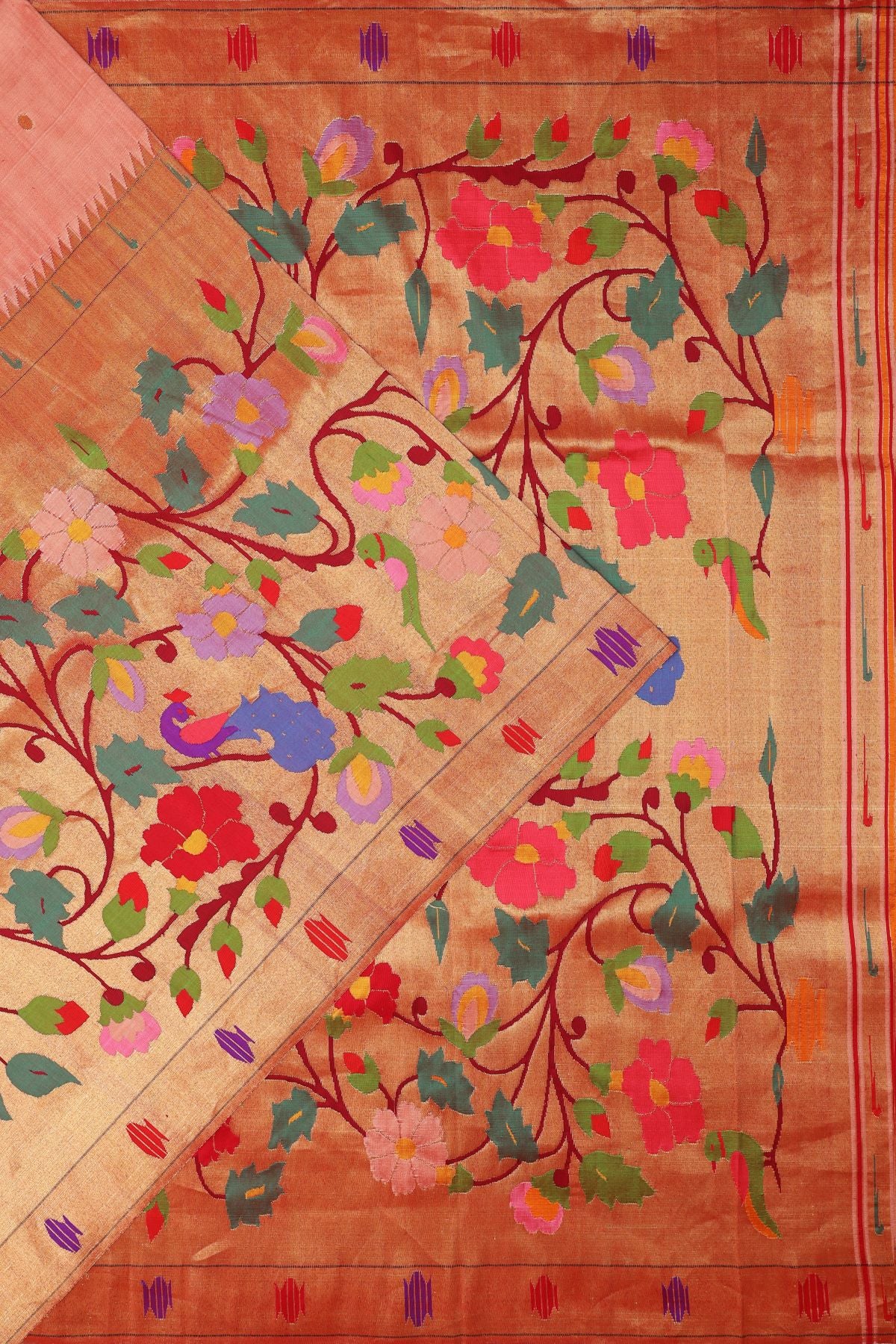 Hand Woven Half All Over Paithani