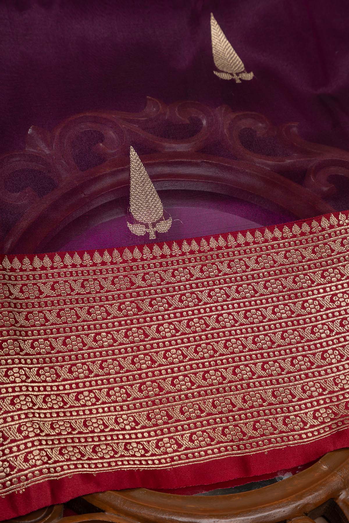 Hand Woven Pure Organza Banarasi Saree