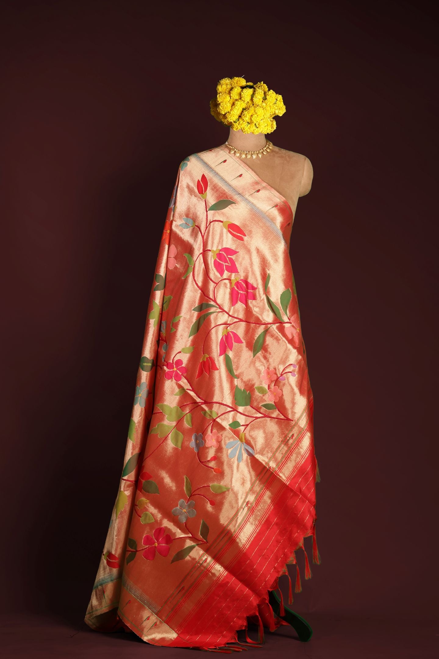 Hand Woven All Over Pure Tissue Dupatta